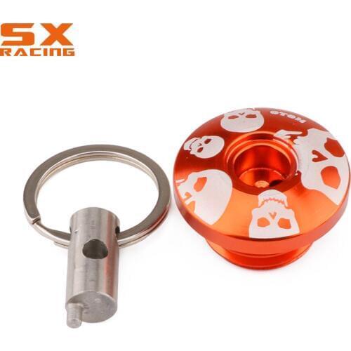 Motorbike CNC Orange Oil Filler Cover Plug Screw For ZONGSHEN Engine NC250 NC KAYO T6 BSE J5 RX3 ZS250GY-3 4 Valves Parts