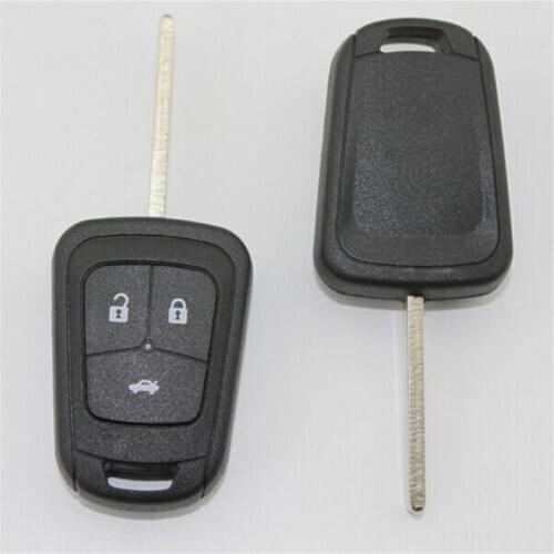 DAKATU Replacement HU100 Blade 3 Button Auto Car Remote Key Shell Fob Case For Chevrolet AVEO Cruze For Opel Malibu