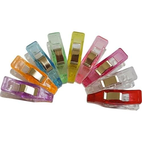20pcs Edge Clip Quilt Quilting Clip DIY Crafts Plastic Clips Multicolor Patchwork Sewing Decoration Clamp Cothes Clip