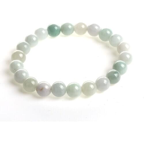 Women Bracelets Bangles AAA Jadeite Emerald Bracelets Light Green Round Bracelets Gift for Womens Jade Jewelry