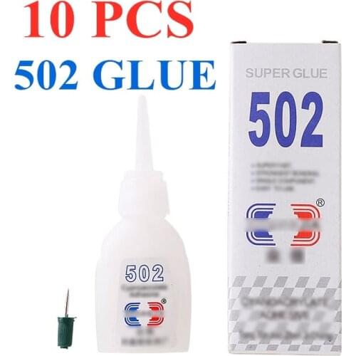 10pcs High Quality 502 Super Glue ABN BOND Multi-Function Glue Genuine Cyanoacrylate Adhesive Strong Bond Fast For Office Tools