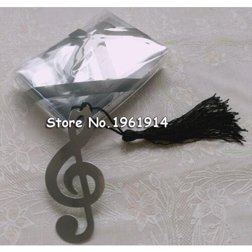 100 pcs Music Note Alloy Bookmark Novelty Ducument Book Marker Label Stationery Exquisite Gift Book mark