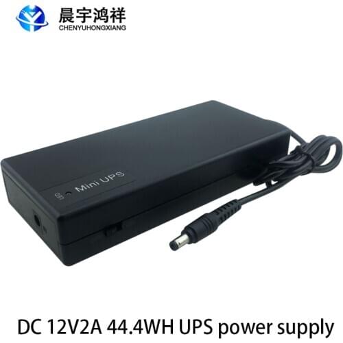 12V 2A 44.4WH Mini UPS Battery Backup Security Standby Power Supply Multipurpose Uninterruptible Power Supply High Quality