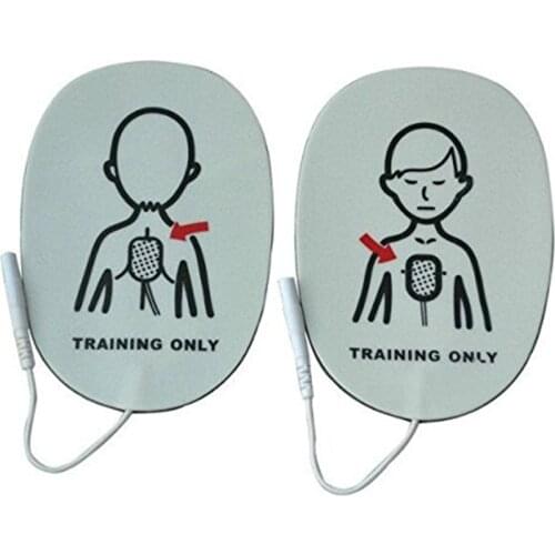 20 Pieces AED Training Device Patches Paediatric Pads First Aid Training Replacement Pads Child Training Universal Trainer