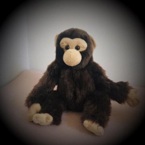 2019 Chimpanzee Monkey Plush Toys Simulation Giant Squid Stuffed Toys Cute Land Animal Plush Dolls for Kids Boys Girls Gifts