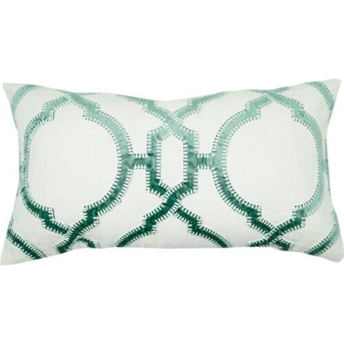 30x55cm Pillow Case Velvet Applique Embroidery Cushion Cover Deocrative Sham Home Bed Living Room Shell Festival Gift