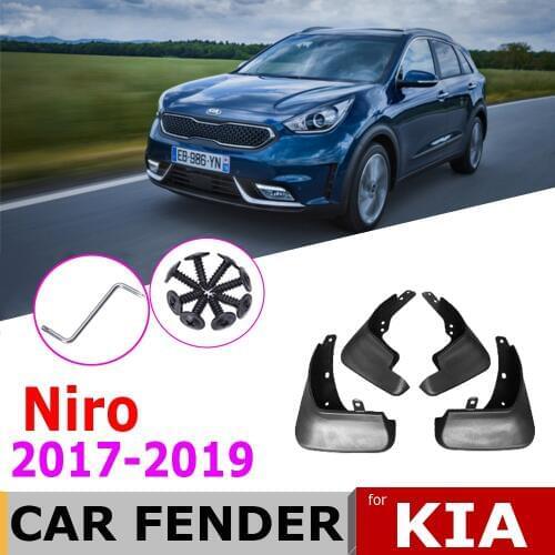 Car Mudflaps For Kia Niro DE 2019 2018 2017 Fender 4 PCS Front Rear Mud Guard Flap Splash Flaps Mudguards Accessories