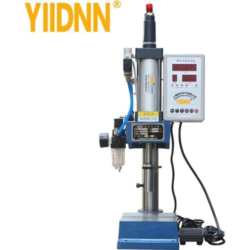 CE Small Pneumatic punching machine 200kg single column 63 bench press Two button controller high precision riveting machine