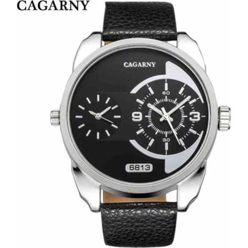 Men Casual Fashion Watches Men Luxury Leather Strap Quartz waterproof Men Wristwatch CAGARNY Brand clock Watch relogio masculino
