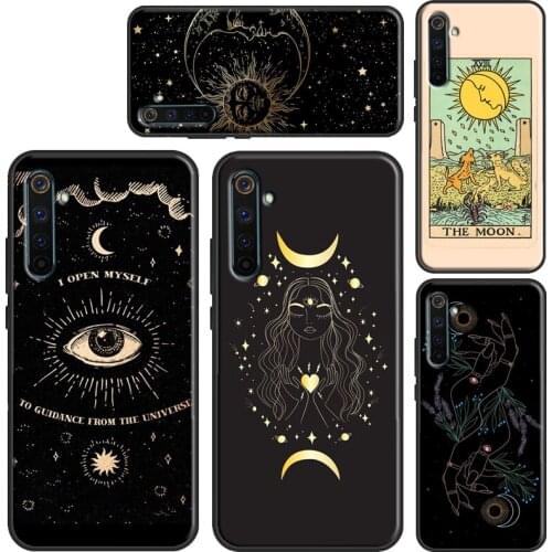 Witches Moon Tarot Totem Case For OPPO Realme 8 Pro 6 7 Q3 Pro C3 C11 C15 C21 GT OnePlus 8 Pro 9 Pro 7T 8T 9R Cover