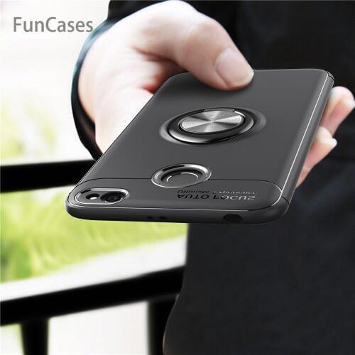 For Xiaomi Redmi 4X Case Cover Colorful Metal Magnetic Ring Holder Soft Silicone TPU Luxury Case for Xiaomi 4X 5.0 inch Funda