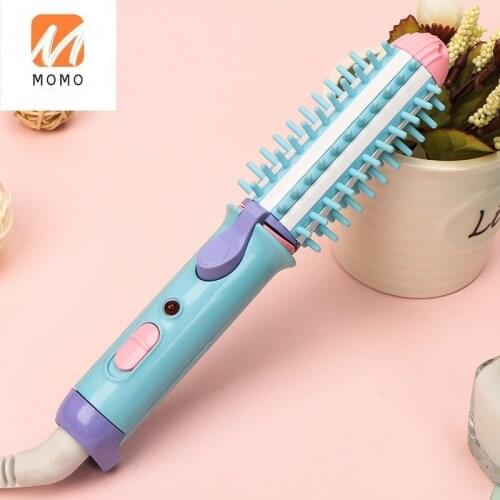 Black Technology Electric Cute Student Straight Hair Curls Comb Inner Buckle Household Two-in-One Fixed Styling Comb convenient