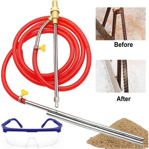 Pressure Washer Sandblasting Kit Wet 5000 PSI, with 1/4inch Quick Disconnect, Remove Rust Graffiti Paint