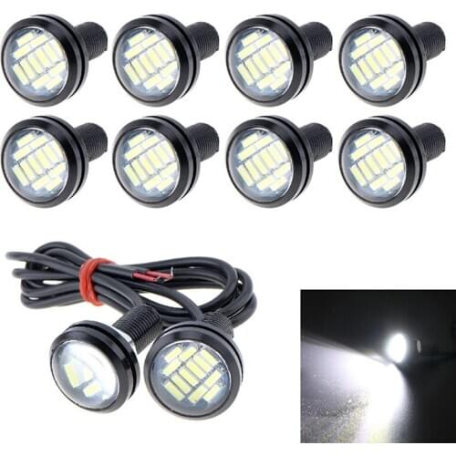 2Pcs 12 SMD LED Daytime Running DRL Backup Light Driving Light 12V 15W ABS Material Car Reversing Lamp Reversing Light
