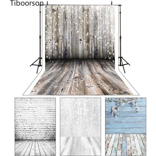 Tiboorson Old Wood Board Flooring Texture Vintage Backdrop Baby Doll Portrait Photography Background Photo Studio Photophone