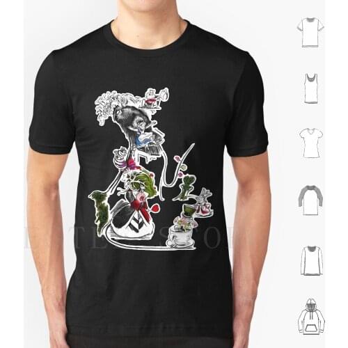 Story Lines-Alice In Characters T Shirt Men Cotton 6Xl Alice In Alice In Characters Alice In Ride Tea Cup Ride White Rabbit