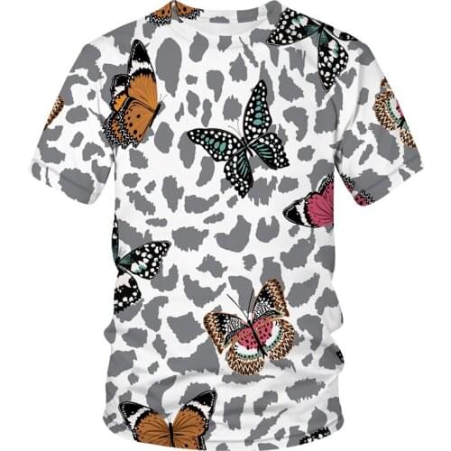 Cartoon Butterfly 3d Printed T-shirts Casual Mans T-shirt Short Sleeve Sweatshirt Clothing Tops 2021 New Fashion Woman