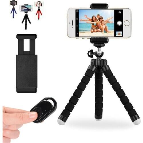 Mini Flexible Octopus Tripod For Mobile Phone Camera Stand Holder Tripod With Bluetooth Remote-Control Unit Tripod for Camera