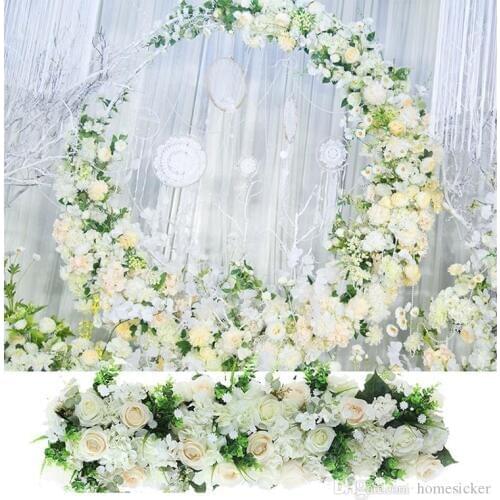 Custom wedding flower arrangement simulation fake flower decoration props arch flower wedding scene road lead arrangement