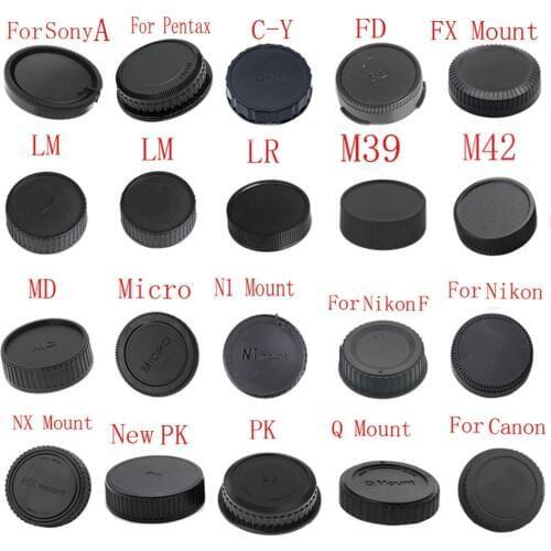 1pcs camera Rear Lens Cap for Canon nikon Sony for Pentax Olympus Micro M4/3 Panasonic Samsung Leica Fujifilm Camera Mount