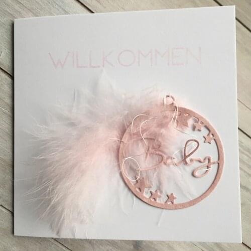 MEET HUANG Baby Star Tag Circle Metal Cutting Dies For DIY Scrapbooking Album Embossing Paper Cards Decorative Crafts