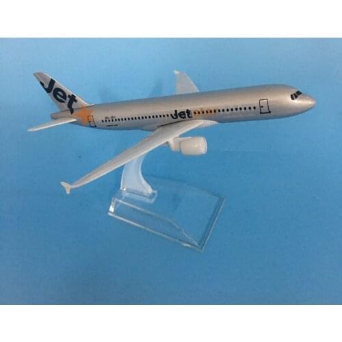 Aircraft Model Diecast Metal Model Airplanes 16cm 1:400 Jetstar Airways A320 Airbus Airplane Model Toy Plane