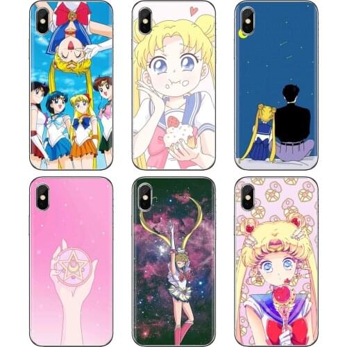 Cartoon-Sailor-C-Moon For Huawei Nova 2 2i 3 3i Y3 Y5 Y6 Y7 Y9 Prime 2015 2016 2017 2018 2019 Soft TPU Cover