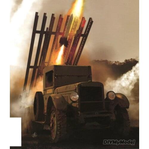 DIYMyModeI Russian bm-13 katiusza 132mm Katyusha rocket DIY Handcraft Paper Model KIT Handmade Toy Puzzles Gift Movie props
