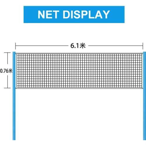 Standard Badminton Tennis Volleyball Net Set Folding Movable Square Outdoor Indoor Rack Mesh Professional Sport Training Fitness
