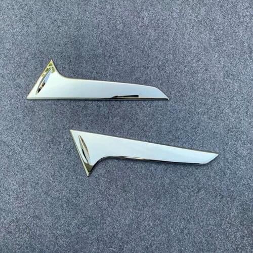 For Toyota Raize A200 2020 2021 Chrome Rear Window Spoiler Side Wing Triangle Cover Trim Molding Garnish Accessories