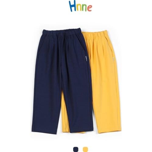 Hnne 2021 Autumn Winter New Childrens Pants Casual Unisex Boys Girls Basic Trousers High Quality Kids Trousers HK210405