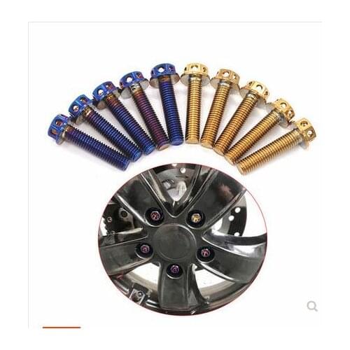 New 5pcs Titanium M8 Wheel Lug bolt screw for vespa Sprint 125 GTS 300 GTV300