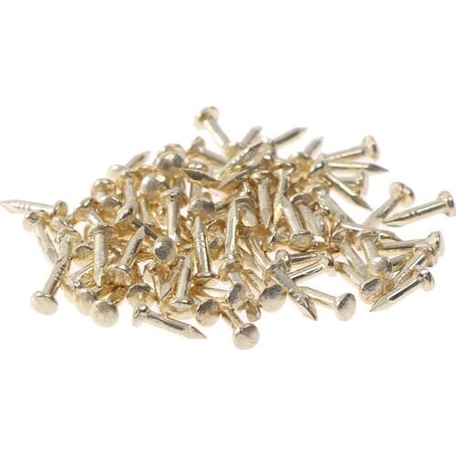 20pcs/lot Hand Tools Hardware Mini Cabinet Drawer Hinge Butt Hinge Copper Gold 4 Small Hinge Hole