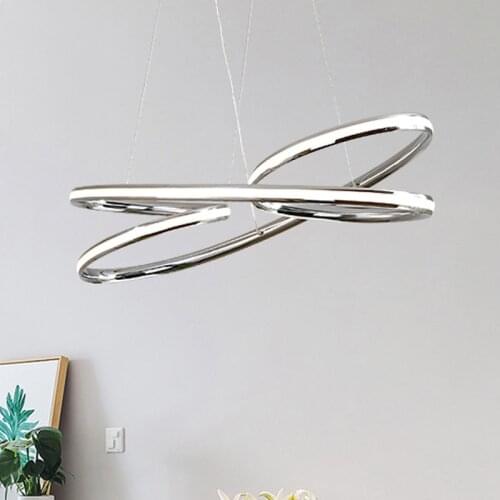 Nordic decor pendant lights bedroom decor Modern Chrome/Nickel lamparas Led pendant lamp for restaurant living room decoration
