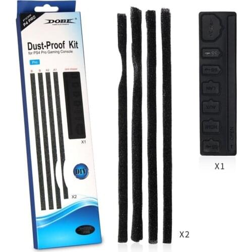 Dust-Proof Sponge Cover Case Filter Jack Mesh Stopper Pack Dustproof Kit for PS 4 Pro Gaming Console Game Prevent Silicone Cover