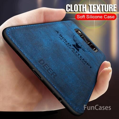 Luxury Shockproof Fabric Case For Samsung Galaxy S8 S9 PLus Note 8 9 Cloth Fabric Texture For Samsung S7 Edge Soft Silicone Case