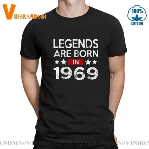 Legends are born in 1969 T shirt men Retro Born in 1969 T-shirt birthday gift tee shirt for man dad father Thanksgiving shirt