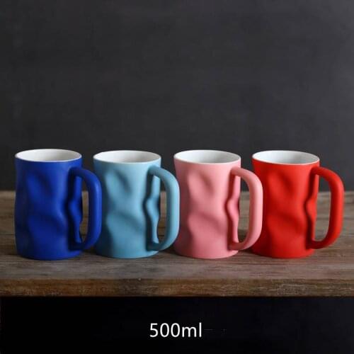 Hand Pinch Colorful Ceramics Mugs coffee mug Milk Tea office Cups Drinkware the Best birthday Gift for Friends