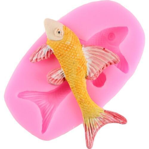 3D Fish Silicone Mold Chocolate DIY Fondant Baking Cake Decorating Tools Soap Clay Fondant Cake Sugar Craft Candy Moulds