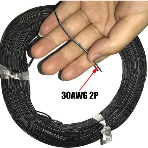 Silicone Rubber Line 30AWG Silicone Cable multi-core parallel Wire 2Pin 3P 4P 5 6Pin 5 Meters Tined Copper Wire cobre Cable