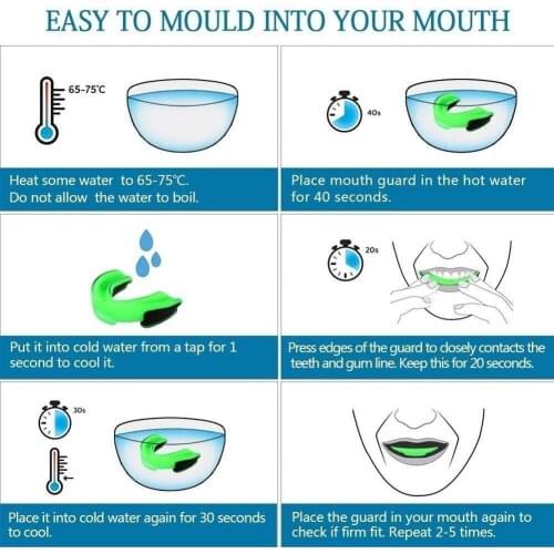 Mouth Guard High density structure soft and firm Wear-resistant Sports Mouth Guard Teeth Protector for Boxing Karate Taekwondo