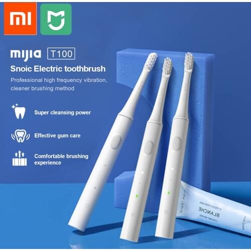Xiaomi Mijia T100 Sonic Electric Toothbrush Adult Ultrasonic Automatic Toothbrush USB Rechargeable Waterproof Tooth Brush