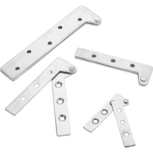 2pcs Pivot Hinges Offset Knife Hinges Inset Door Stainless Steel 360 Degree Rotating Hinges