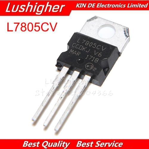 50PCS L7805CV TO-220 L7805 TO220 7805 Voltage Regulator 5V 1.5A New Original
