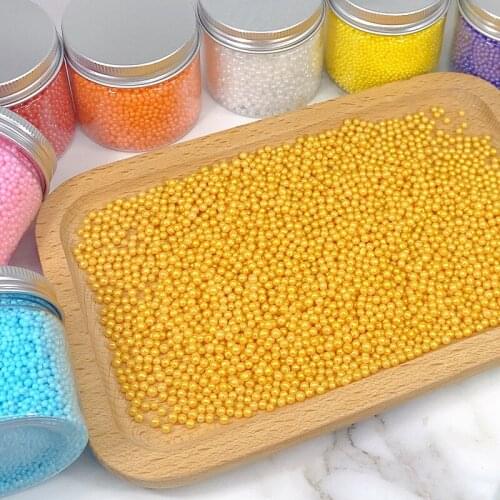 500g Colorful Edible Small Sugar Beads Pearl Sugar Ball Fondant Cake Baking Sprinkles Ball Chocolate Decoration 1mm Sugar Candy