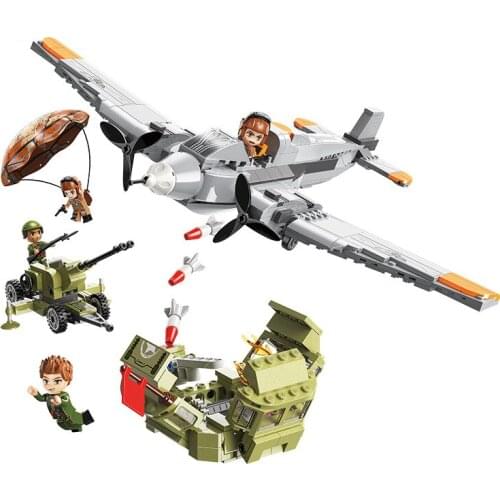 557Pcs Educational Building Blocks Toys For Children Boys 6Years DIY Birthday Present 21013 Bombing Plane Model Small Bricks