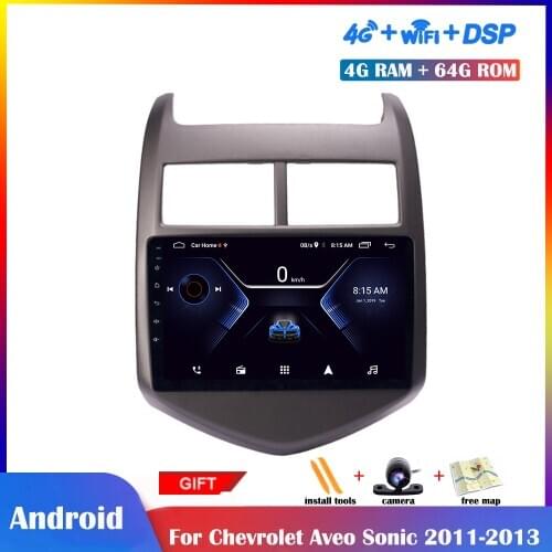9 inch Android Multimedia Player For Chevrolet Aveo Sonic 2011-2013 Car Radio Stereo Navigation DSP Touch Screen Wifi Bluetooth