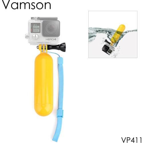 Vamson for Gopro Hero 8 7 6 5 4 Accessories Floating Handheld Selfie Stick Handle Wristband for Yi 4K for SJCAM VP411