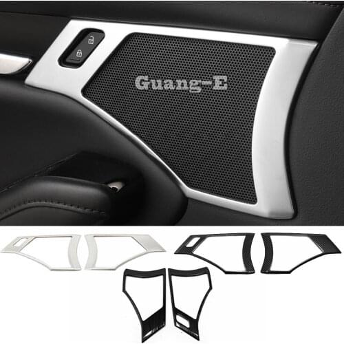 Car Door Stick Inside Audio Speak Sound Cover Ring Circle Trim Frame Sticks Parts For Mazda 3 Mazda3 Axela M3 2019 2020 2021