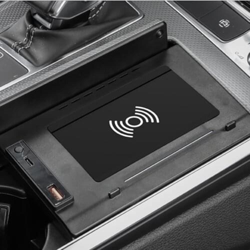 For Audi A6 C8 A7 2019 2020 2021 15W car QI wireless charger fast charging phone charger charging holder for iPhone for Samsung